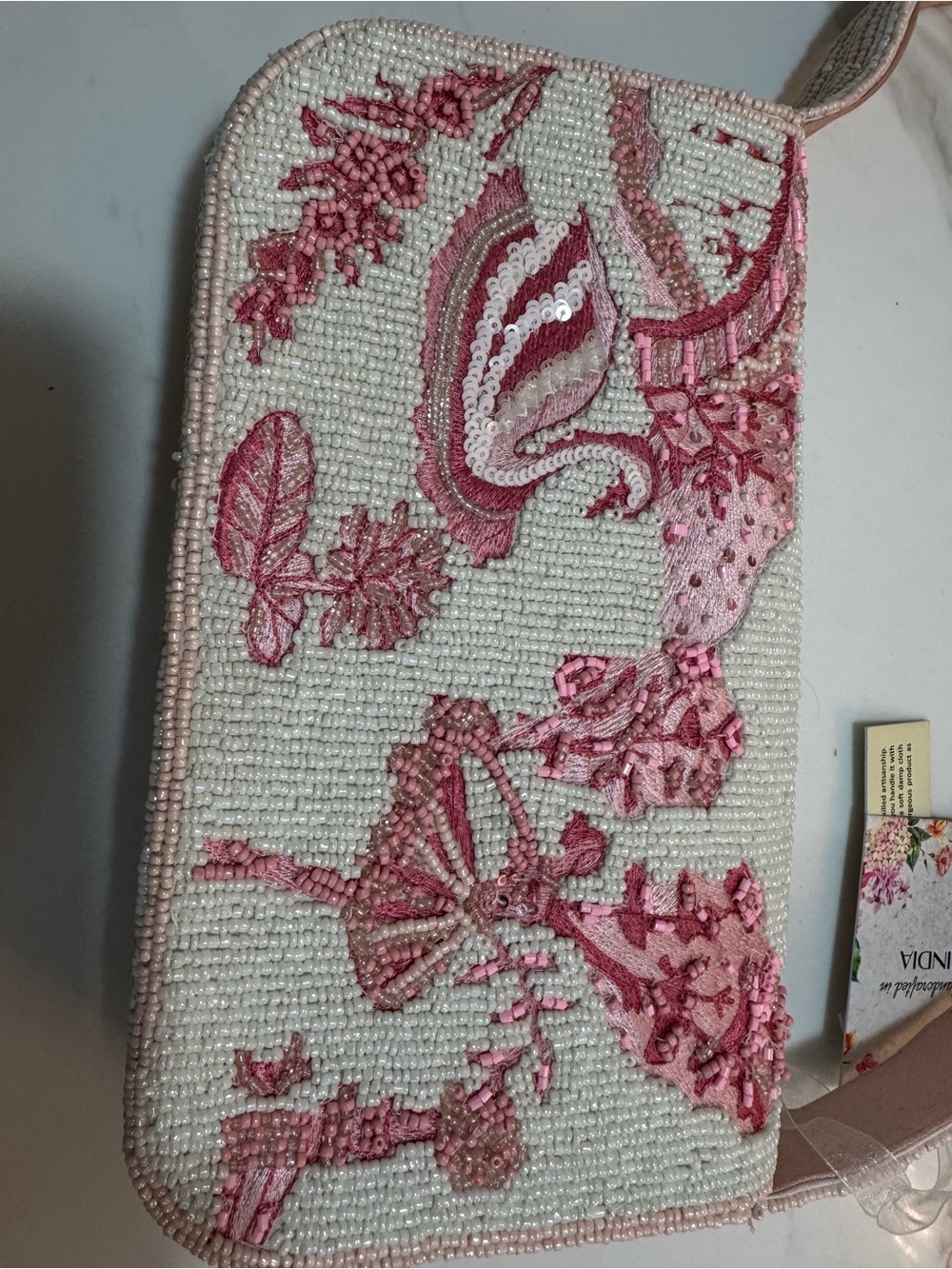 VIRAL Beaded Pink Ballerina handbag - Picture 3 of 7